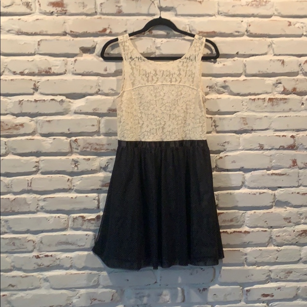 Black and white classy dress